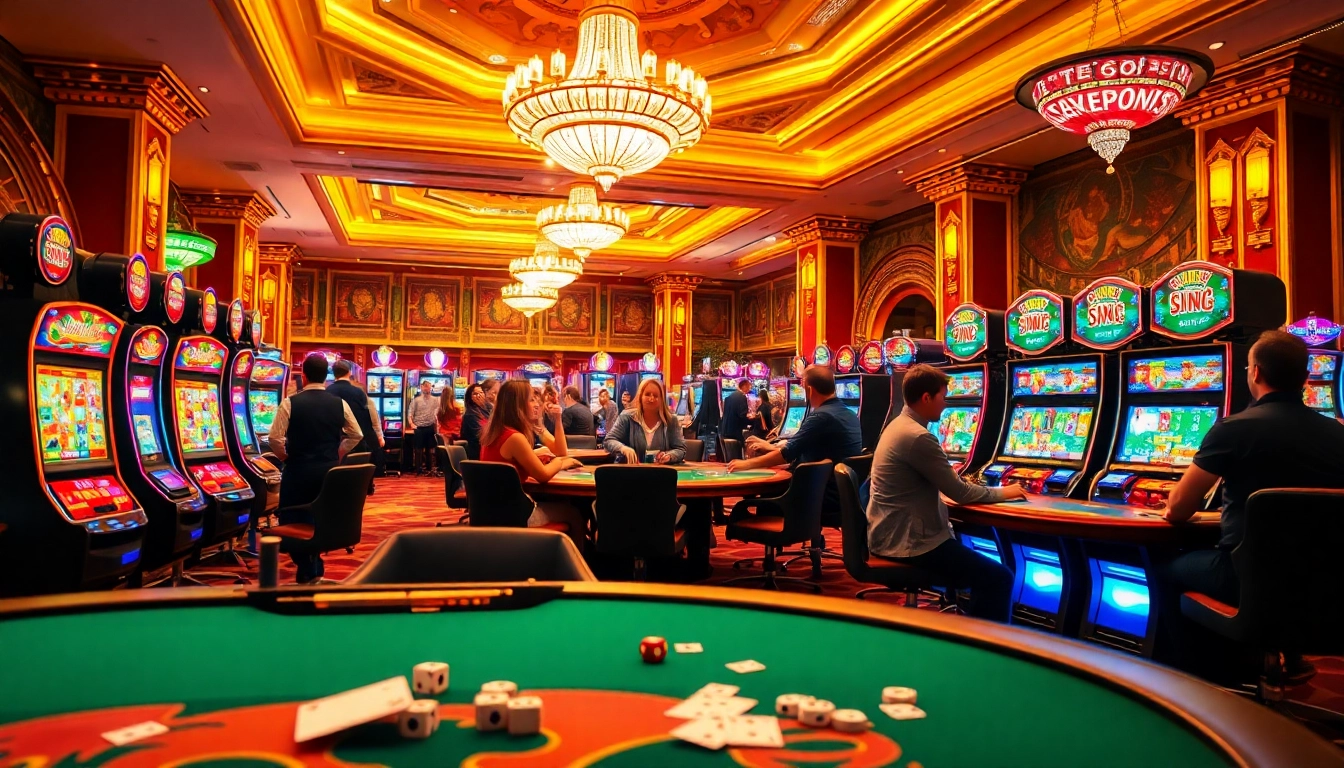 Explore le meilleur casino en ligne français avec une ambiance luxueuse et énergique, mettant en avant divers jeux.