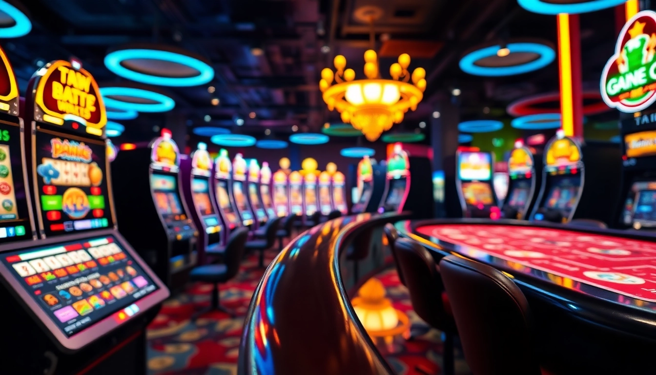 Jouez à casino en ligne avec des jeux variés et une interface dynamique dans une atmosphère vibrante.