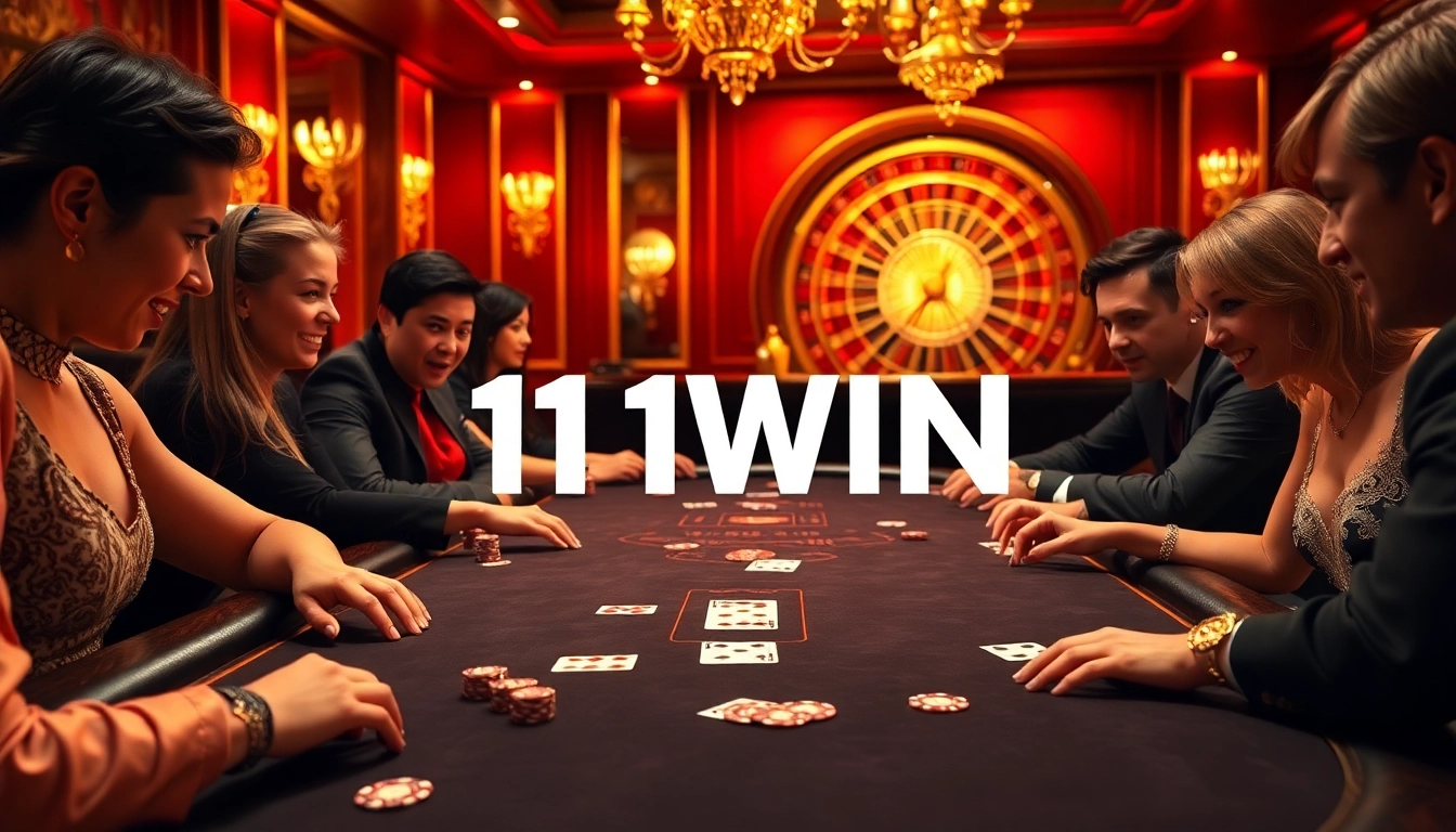Engaging players at the luxury casino of https://11win.at/ enjoy high-stakes blackjack with roulette in the background.