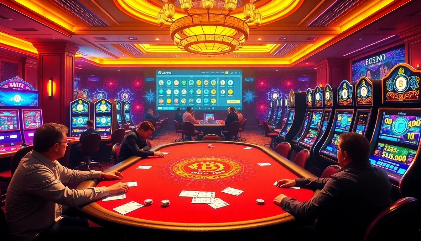 Engage with the thrilling world of casino crypto en ligne at a vibrant, upscale online gambling scene.