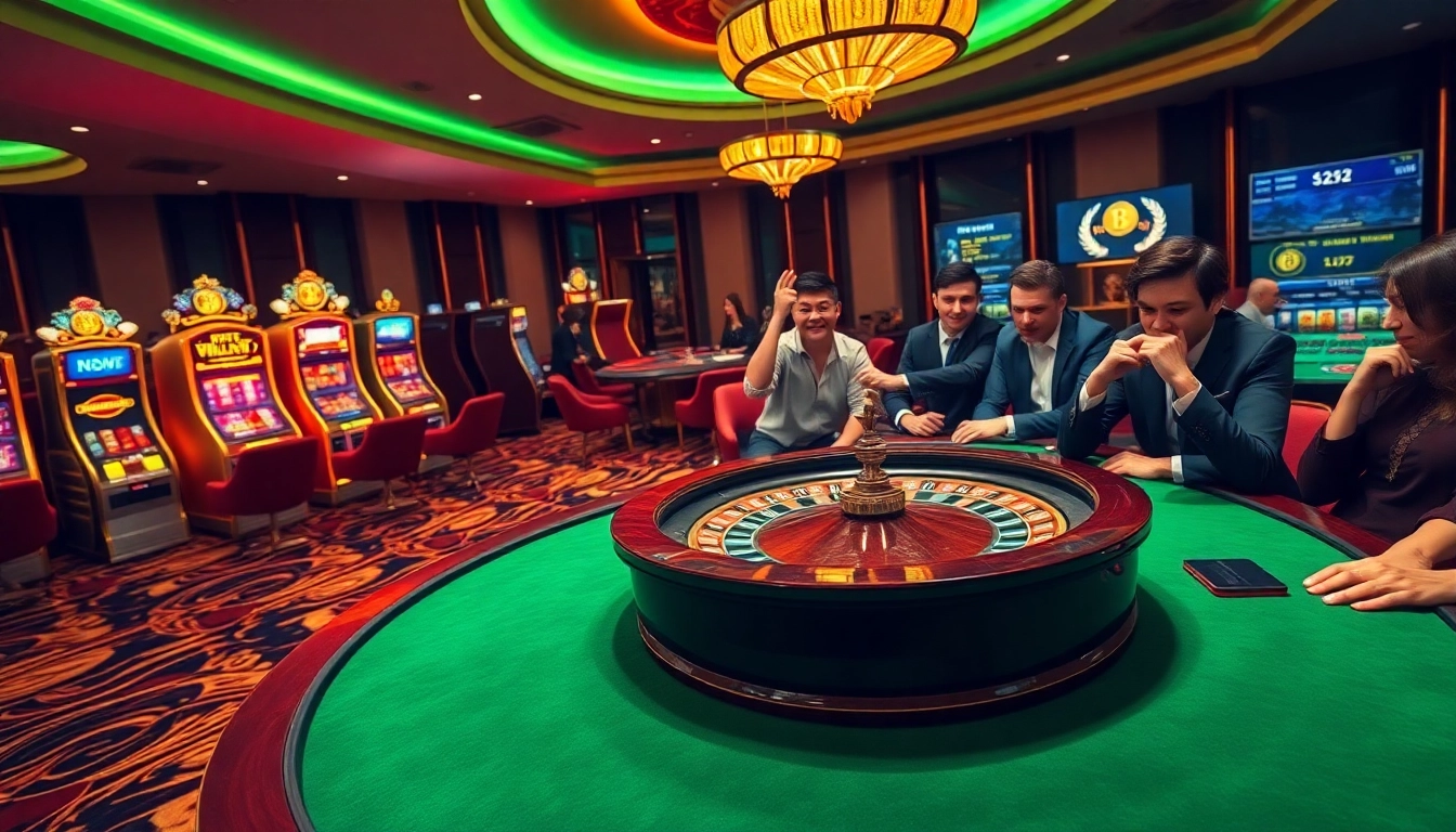Vivez l'excitation des jeux de casino Bitcoin avec des tables élégantes et une action captivante.